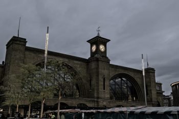 Evening view near St Pancras Station London